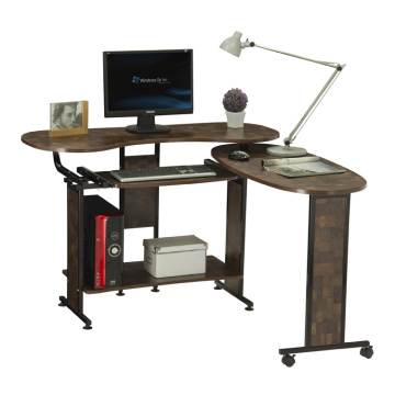 Projeto de mesa de madeira para computador de estudo de móveis de escritório